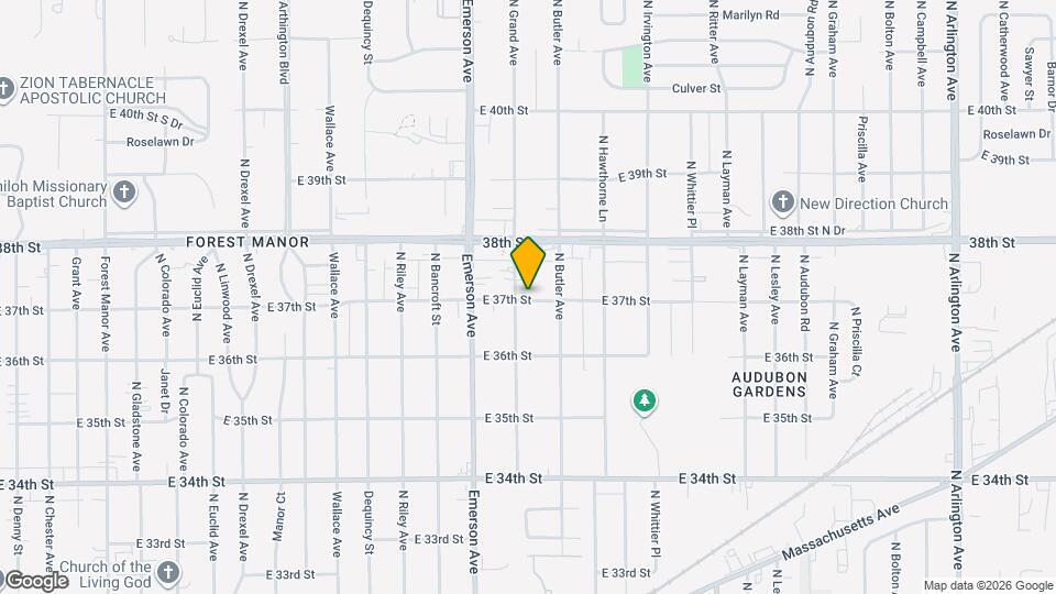 3701 N Leland Ave Map and Location Details