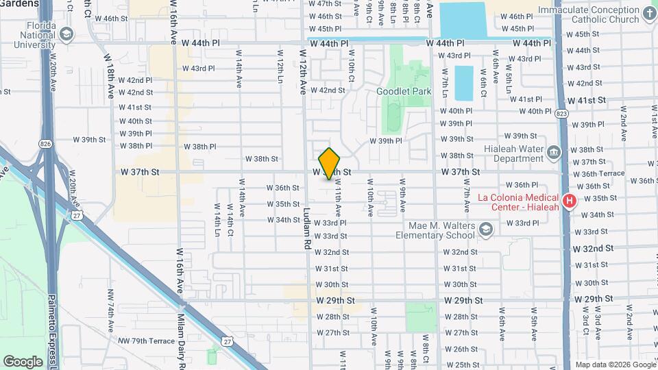 1135 W 35th Pl Mapa y Detalles de la Ubicación