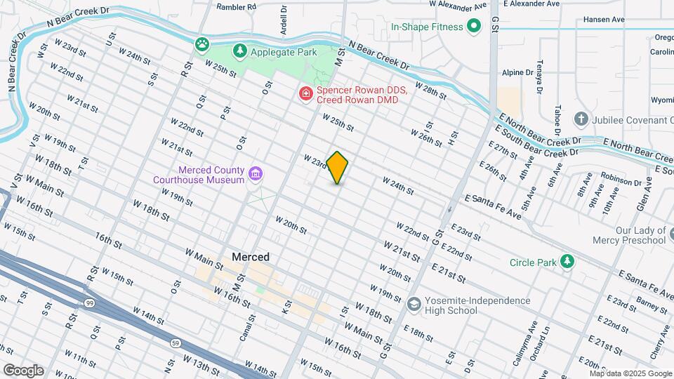 2207 K St Mapa y Detalles de la Ubicación