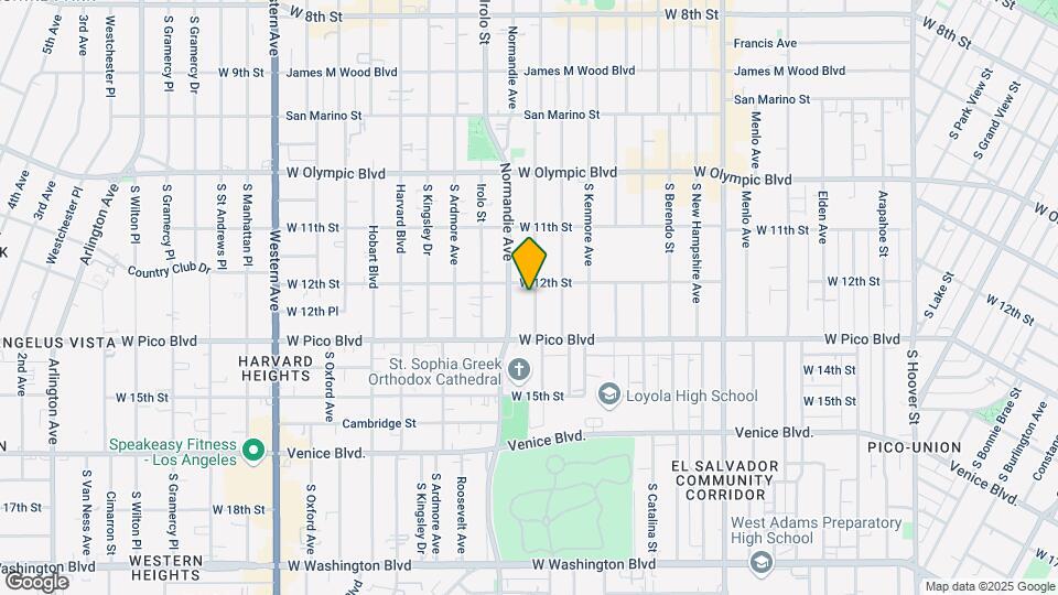 1215-1221 S Mariposa Ave Map and Location Details