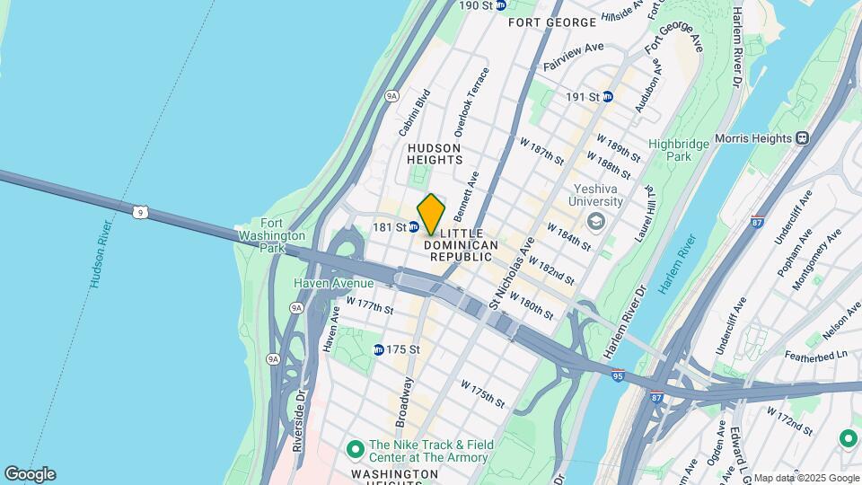 736 W 181st St Mapa y Detalles de la Ubicación