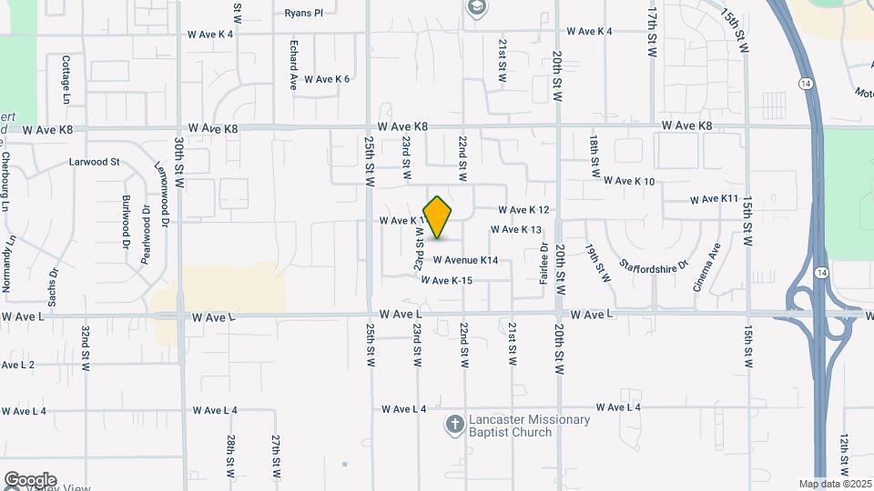2234 W Avenue K13 Map and Location Details