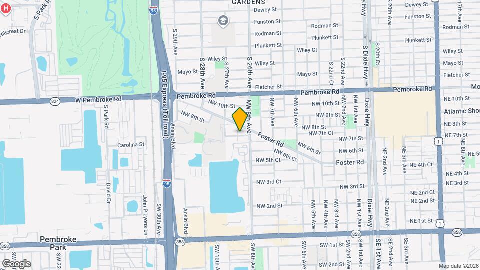 822 NW 7th St Map and Location Details