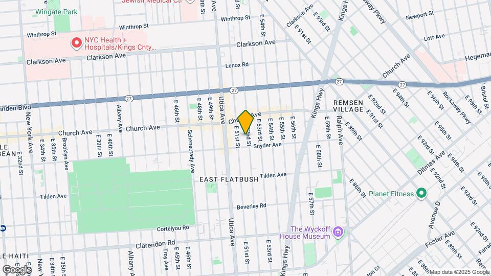 406 E 52nd St, Unit 1R Map and Location Details