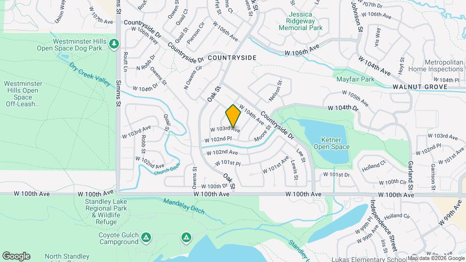10620 W 103rd Ave Mapa y Detalles de la Ubicación