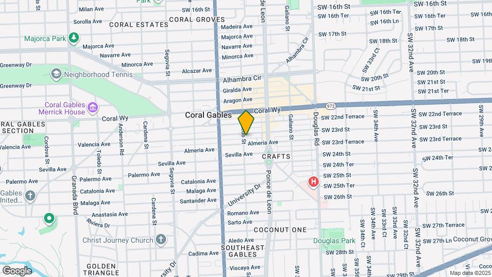 2601 Salzedo St Map and Location Details