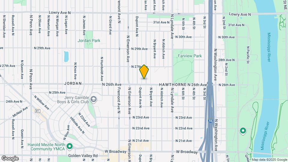 2609 N Colfax Ave Map and Location Details