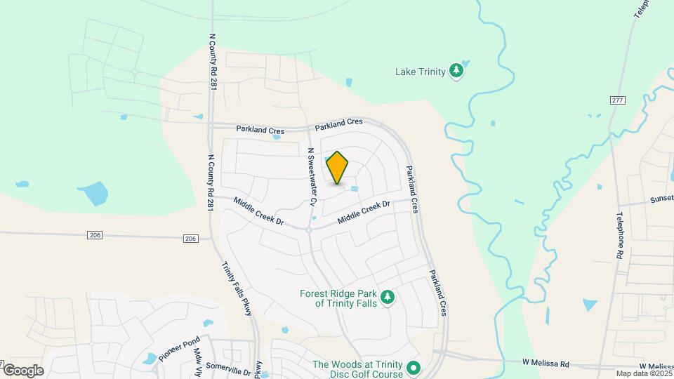 Del Webb at Trinity Falls Map and Location Details