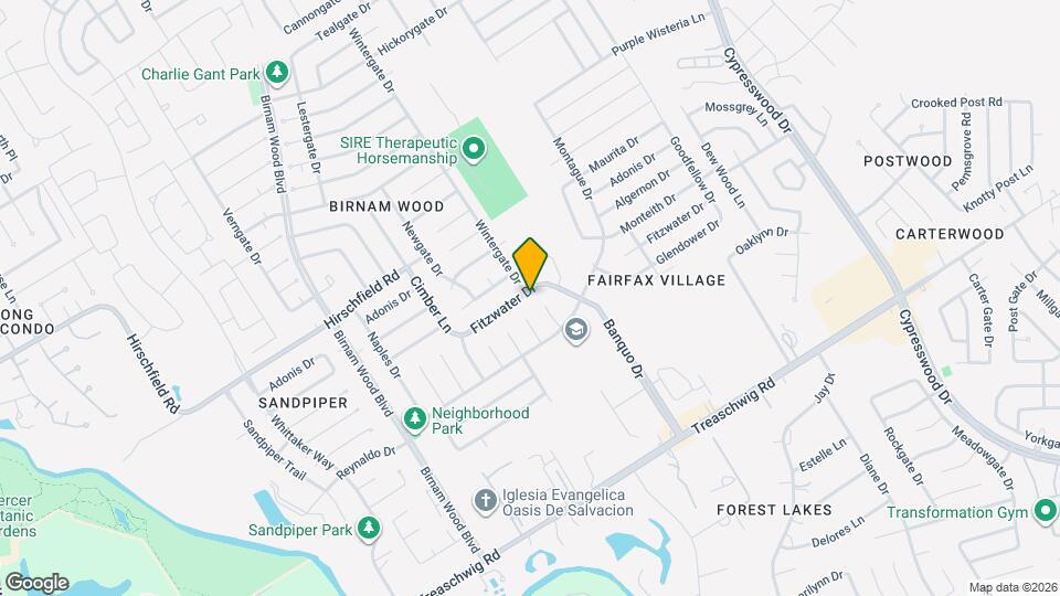 4622 Fitzwater Dr Map and Location Details