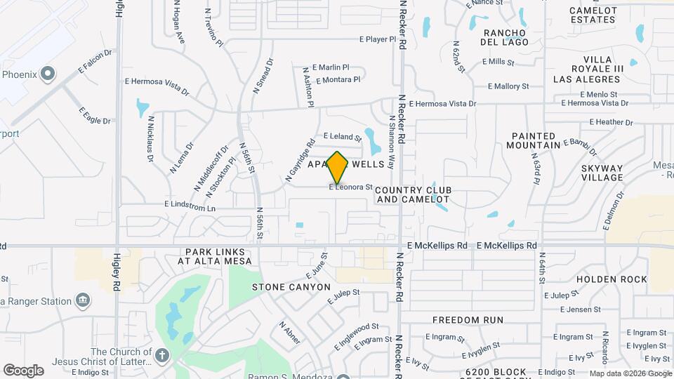 5807 E Leonora St Map and Location Details