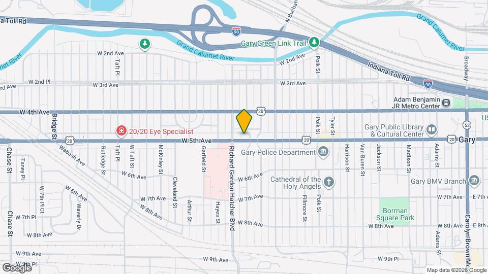 1514 W 5th Ave Map and Location Details