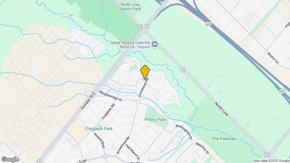 1527 Arrowhead Rd Map and Location Details