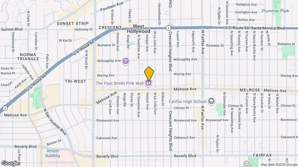 720 N Harper Ave Map and Location Details