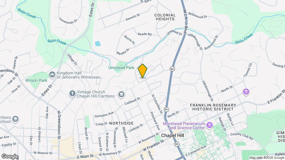 104 W Longview St Map and Location Details