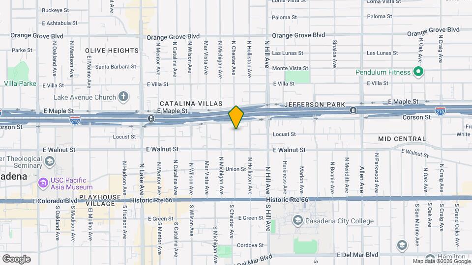 272 N Chester Ave, Unit 105 Mapa y Detalles de la Ubicación