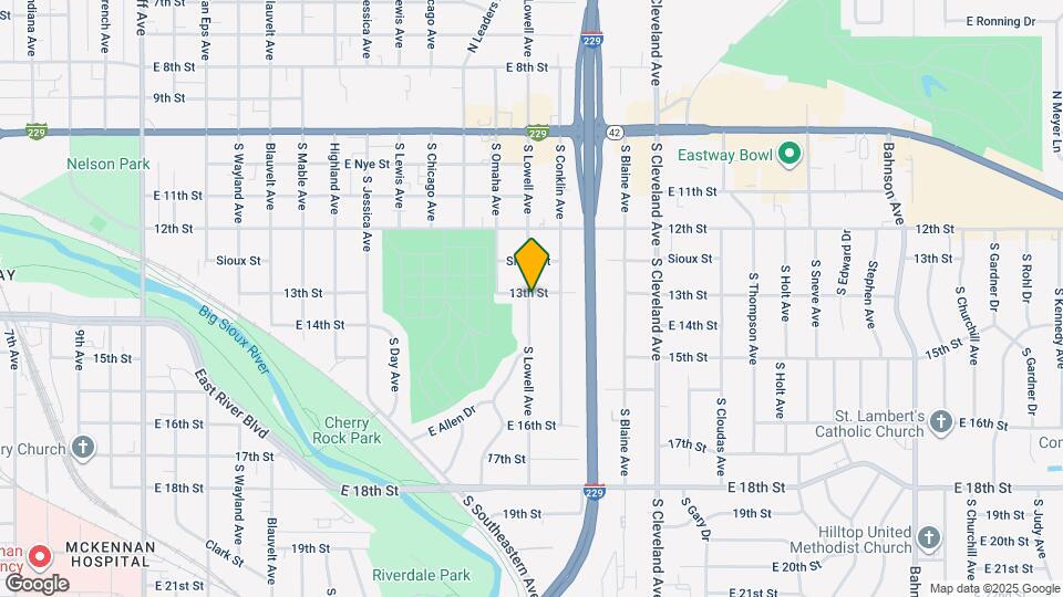 2407 E 13th St Map and Location Details