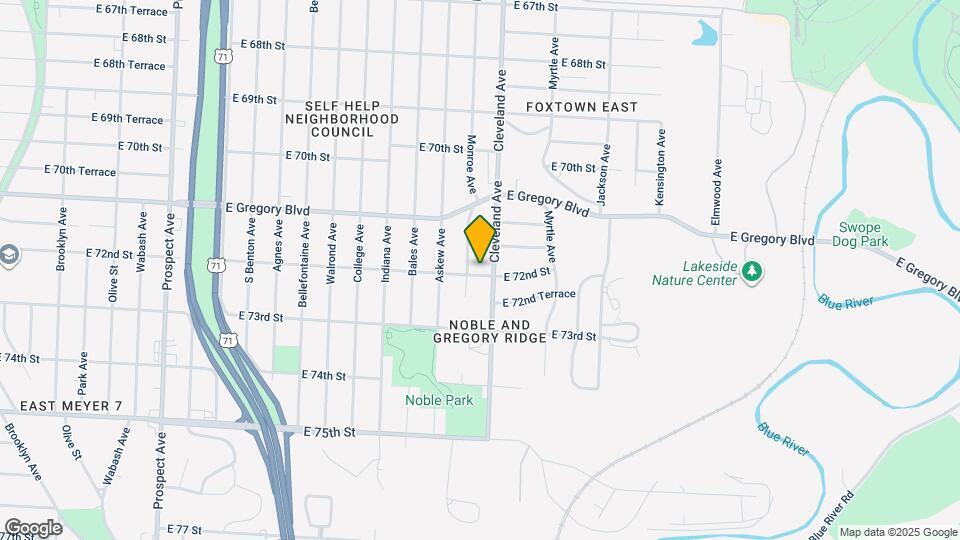 3708 E 72nd St Map and Location Details
