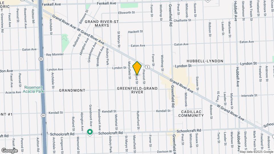 14400 Rutherford St Map and Location Details