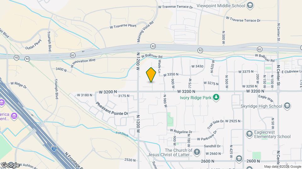 3261 N 1090 W Map and Location Details