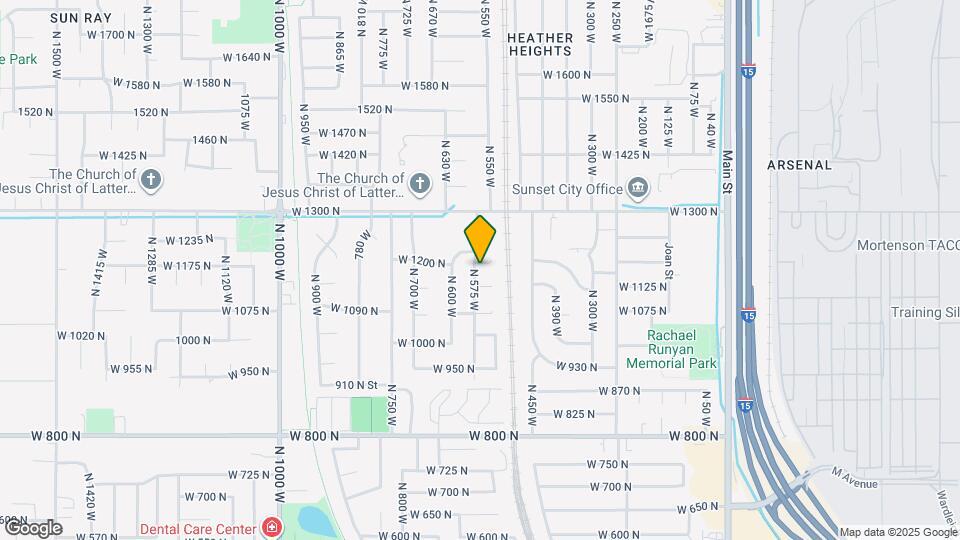 1184 N 575 W Map and Location Details