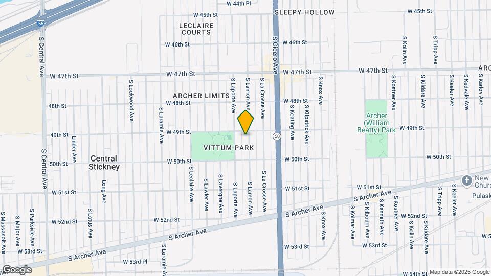 4912 S Lamon Ave Map and Location Details