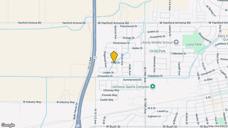1575 Tulip St Map and Location Details