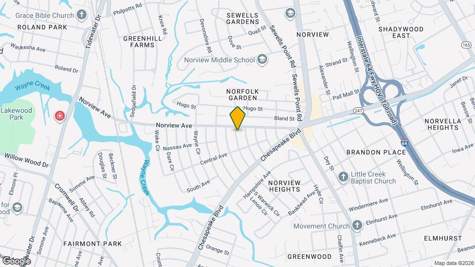 3830 Pamlico Cir Map and Location Details