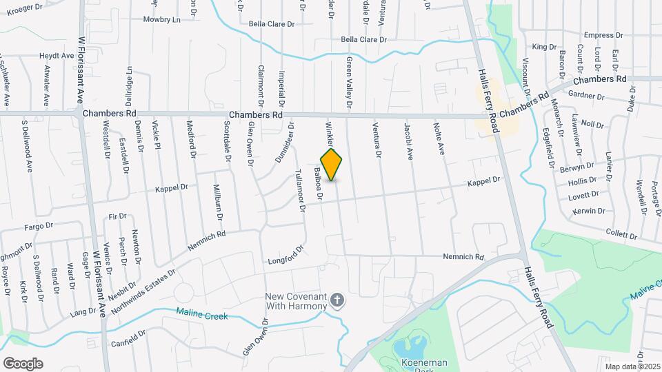 9813 Winkler Dr Map and Location Details