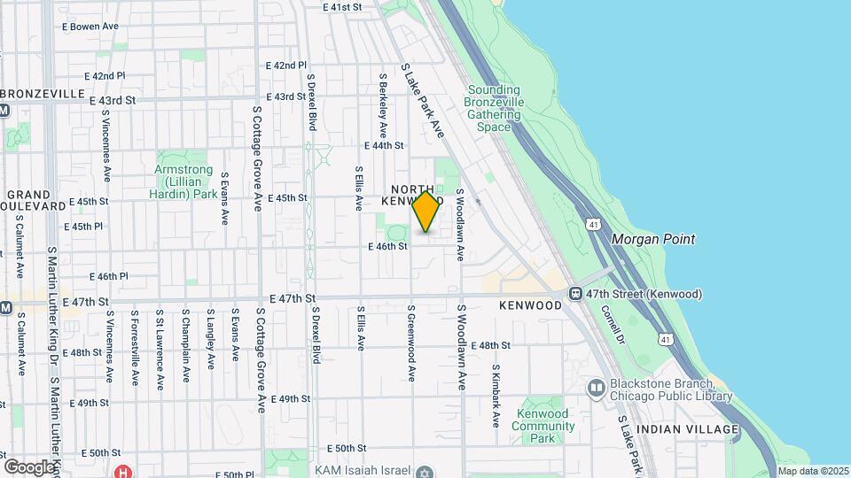 1116 E 46th St Map and Location Details