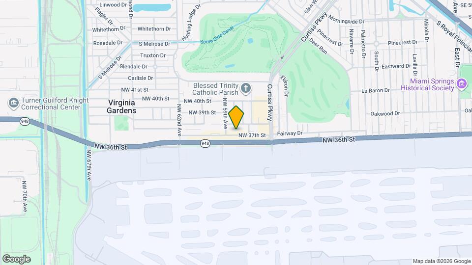 5829 NW 37th St Map and Location Details