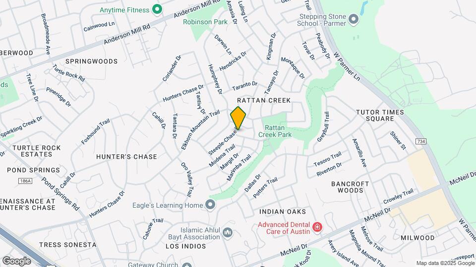 13001 Steeple-Chase Dr Mapa y Detalles de la Ubicación