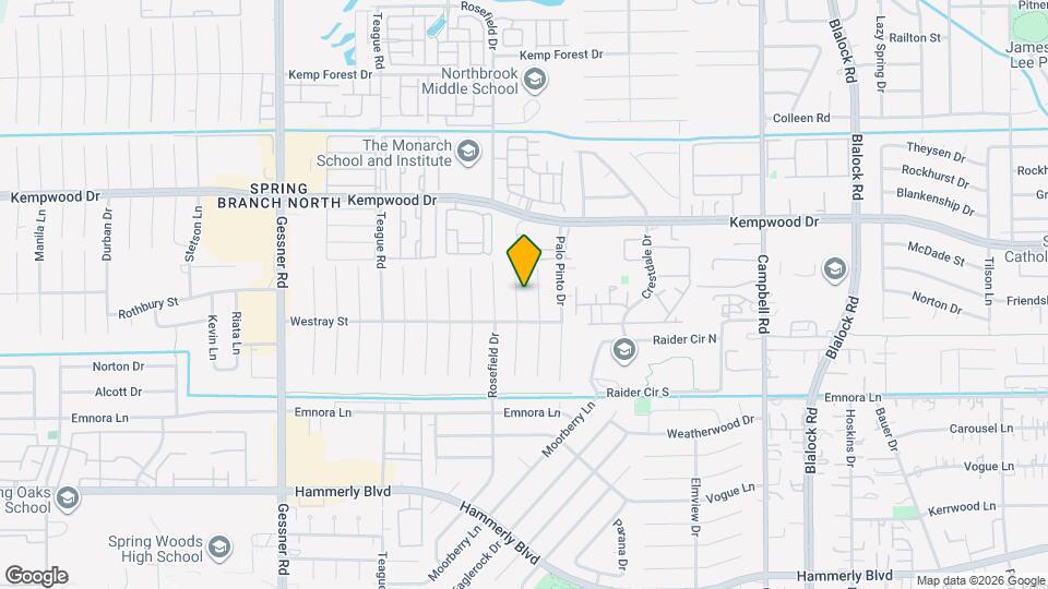 2618 Pine Village Dr Map and Location Details