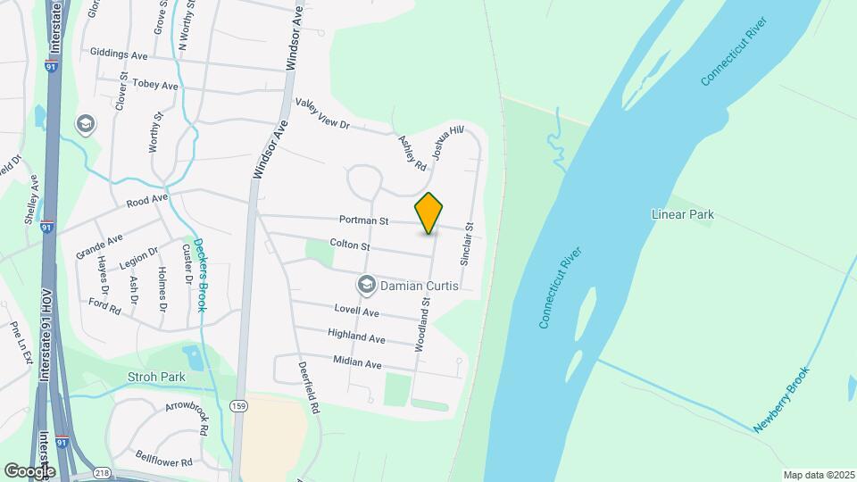 125 Woodland St Map and Location Details