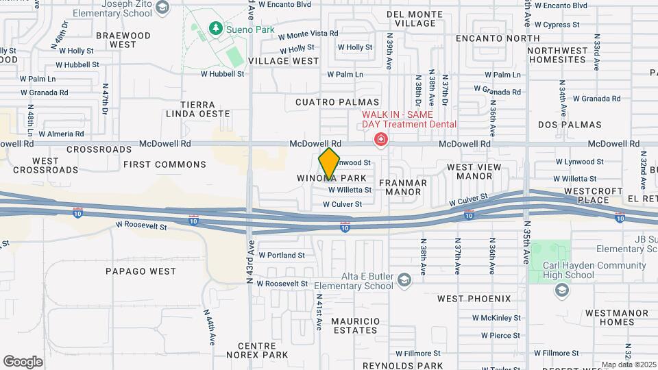 4022 W Willetta St Mapa y Detalles de la Ubicación