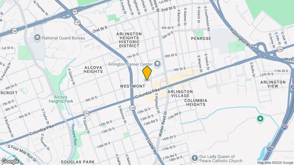 903 S Irving St Map and Location Details