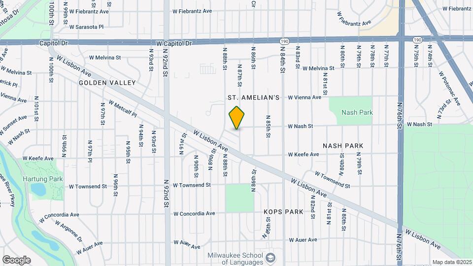3615 N 87th St Map and Location Details