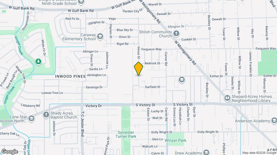 8101 Venus St Map and Location Details