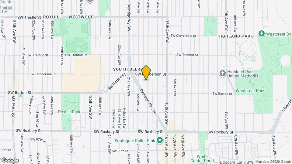 9025 18th Ave SW, Unit B Map and Location Details