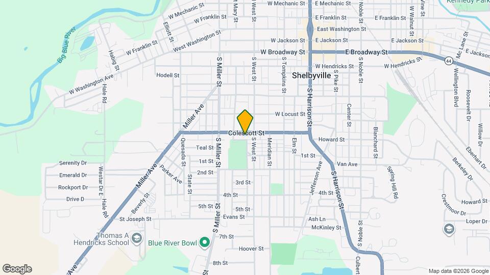 421 Colescott St Map and Location Details