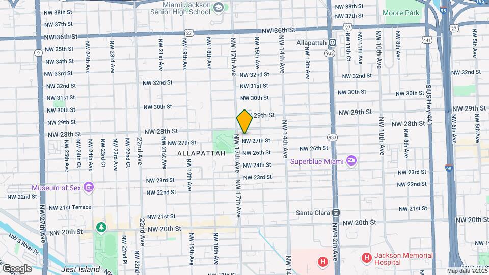 1619 NW 27th St Map and Location Details