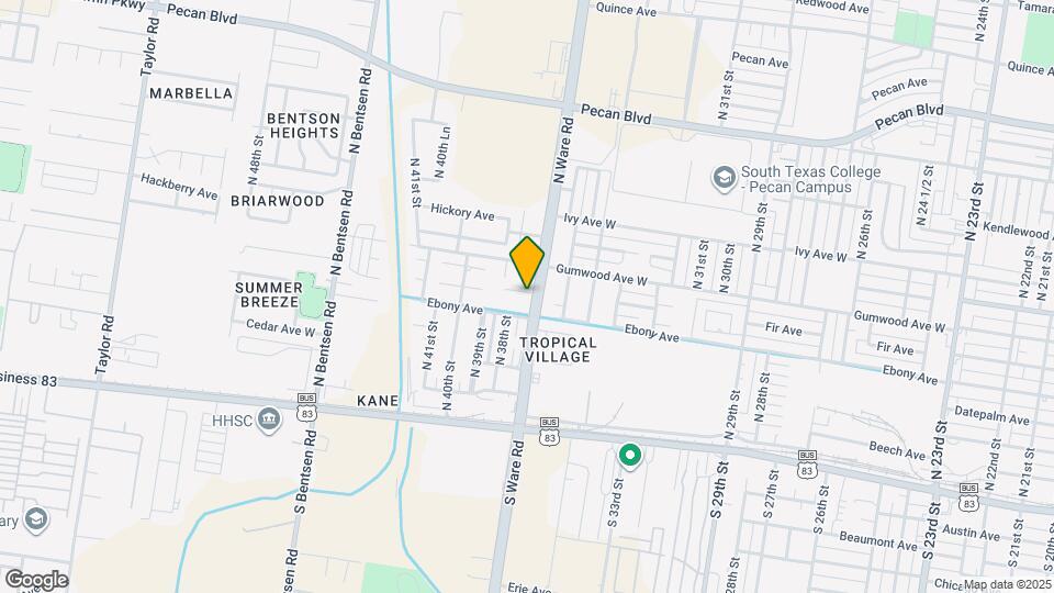 3 1/2 N Ware Rd Map and Location Details