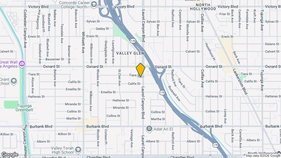 5917 Laurel Canyon Blvd, Unit 7 Map and Location Details