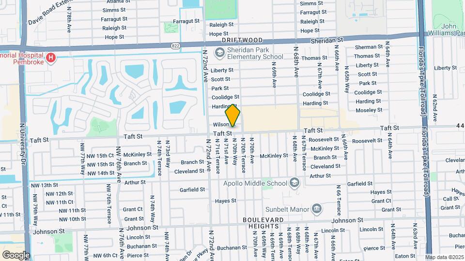 7091 Taft St Map and Location Details