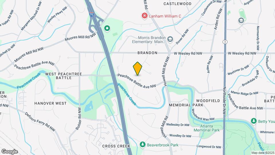 1027 Peachtree Battle Ave NW, Unit Main Map and Location Details