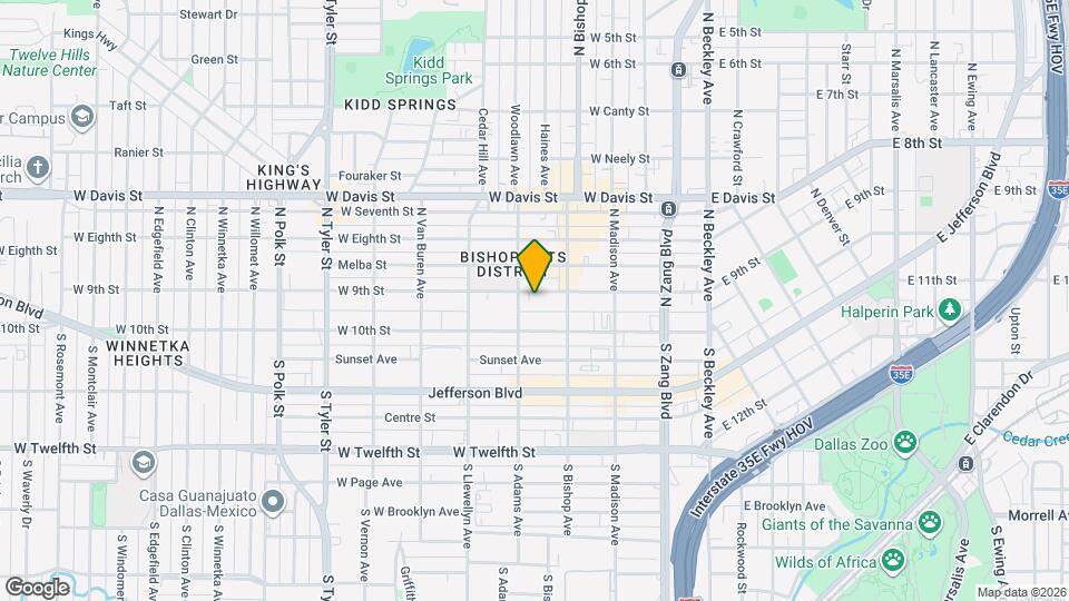 426 W 9th St Map and Location Details