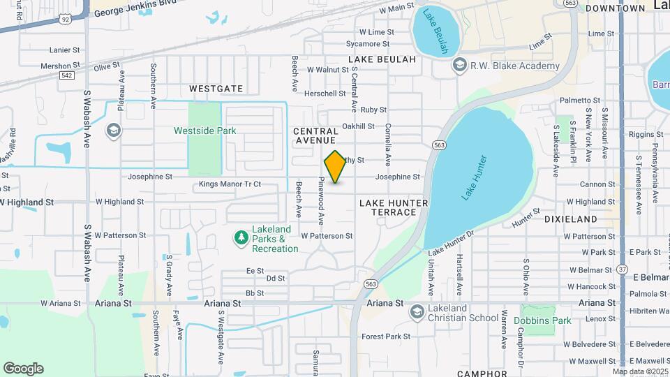 1233 W Highland St Map and Location Details