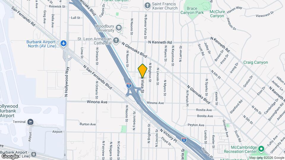 2544 N Buena Vista St Mapa y Detalles de la Ubicación