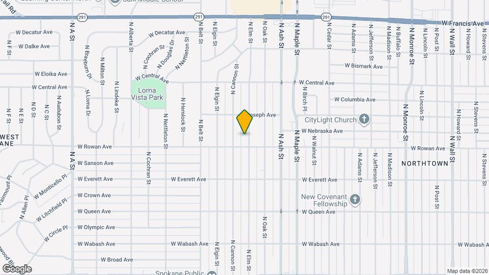 5515 N Elm St Map and Location Details