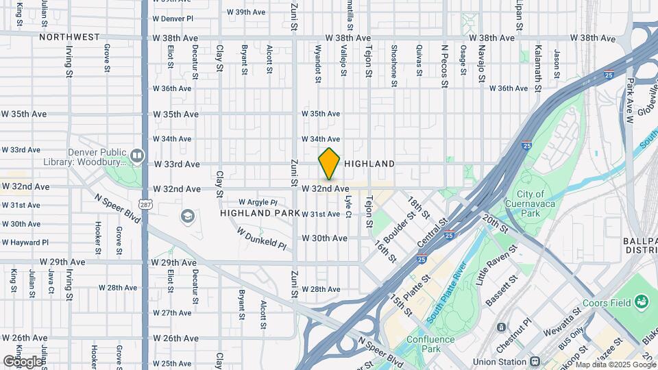 2243 W 32nd Ave Map and Location Details