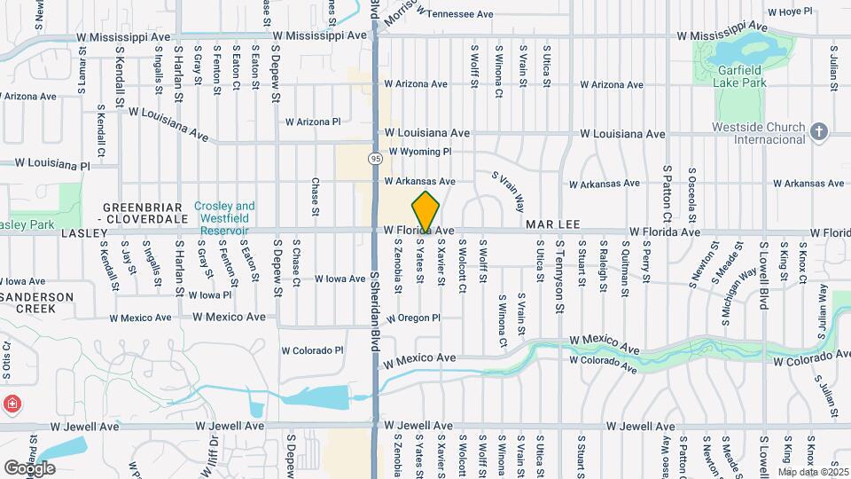 1510 S Yates St Map and Location Details